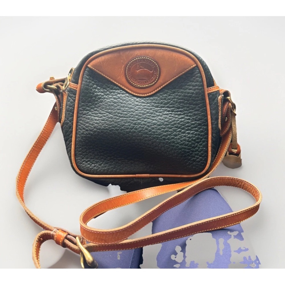 Dooney & Bourke Black and Tan Crossbody Bag